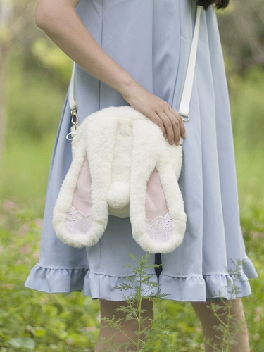 Оригинальная сумка через плечо, небольшая сумка, милый плюшевый кролик, мобильный телефон, надевается на плечо, стиль Лолита