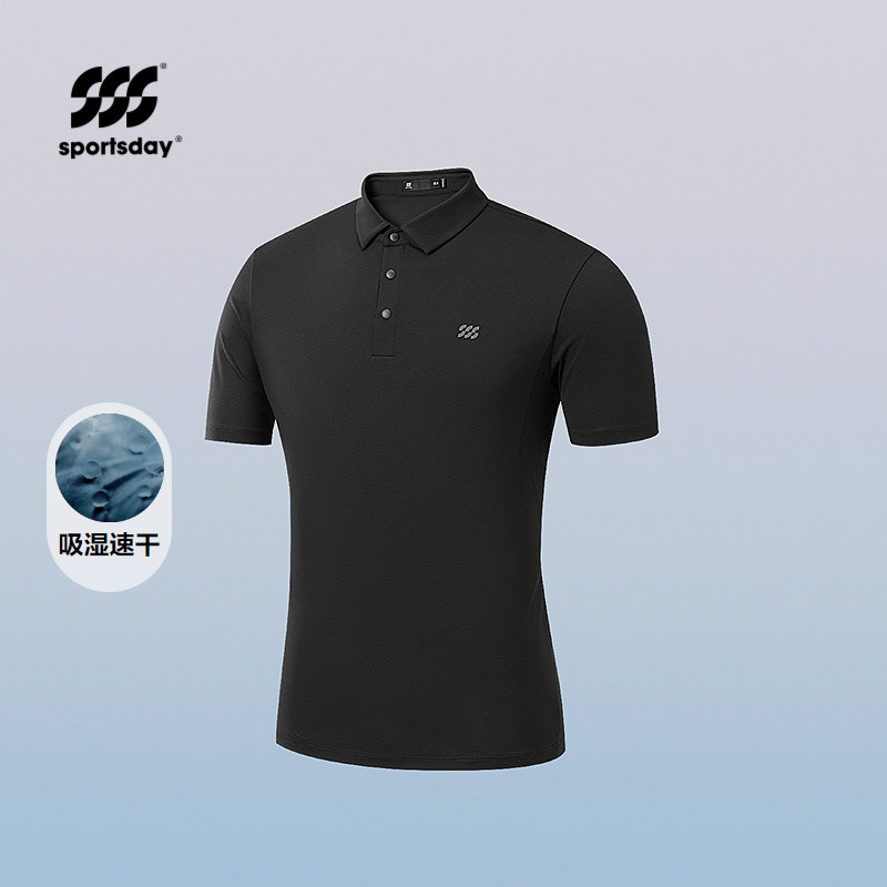 运动sportsday短袖POLO衫2026春夏季新款吸湿速干翻领微弹上衣男
