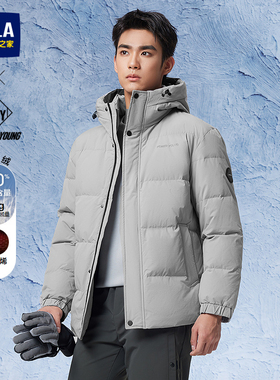 HLA/海澜之家POWER YOUNG系列羽绒服25秋冬新连帽保暖鸭绒外套男