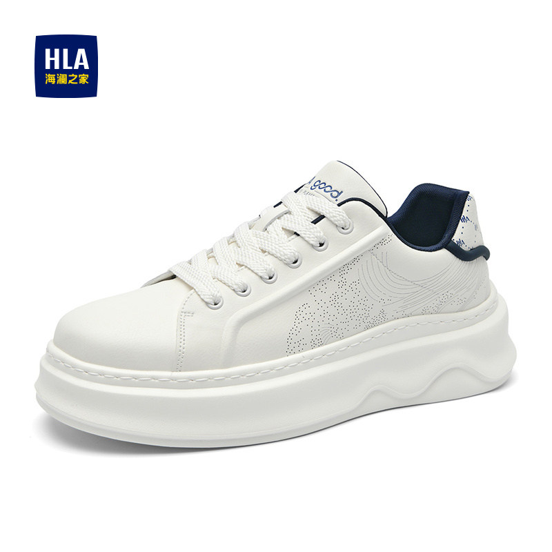 HLA/海澜之家男鞋新款秋冬潮流时尚百搭休闲鞋子增高耐磨运动板鞋,流行男鞋,休闲板鞋,淘宝优惠券,粉丝福利购,淘宝优惠卷