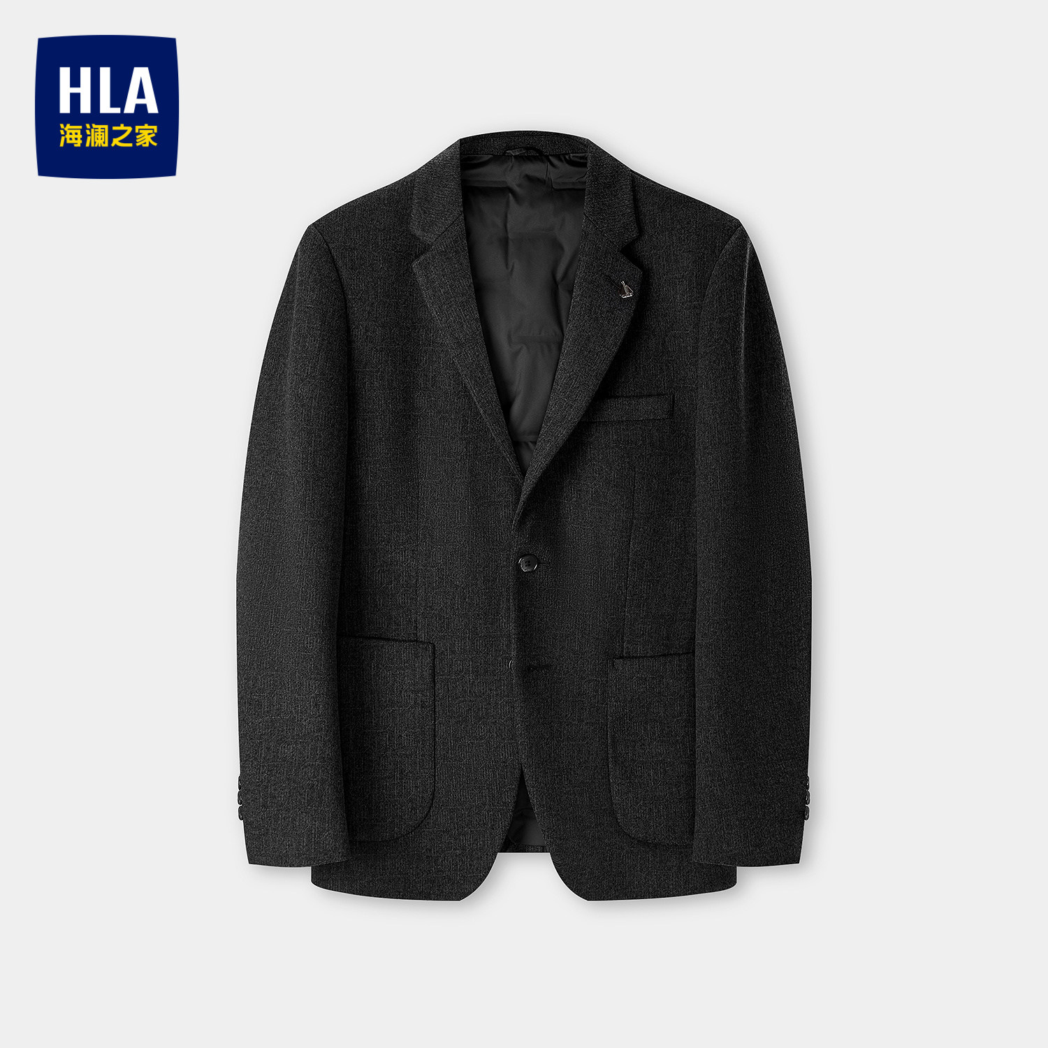 HLA/海澜之家【鹅绒内胆】加厚保暖休闲西服26秋冬新平驳领外套男