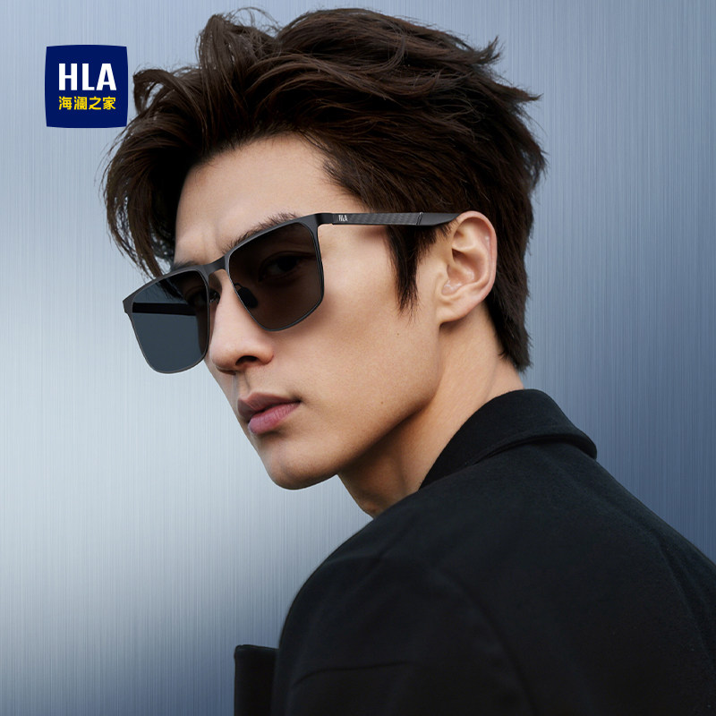 HLA/海澜之家墨镜男士偏光开车驾驶镜防晒墨镜防紫外线强光百搭款图片