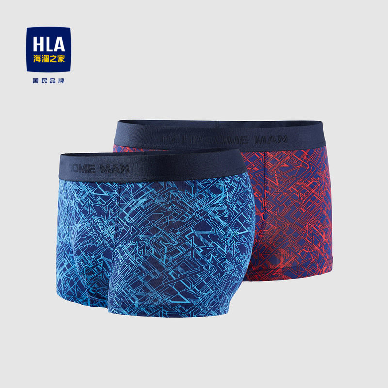 HLA/海澜之家不规则图案针织平角短裤时尚大方内裤男怎么看?
