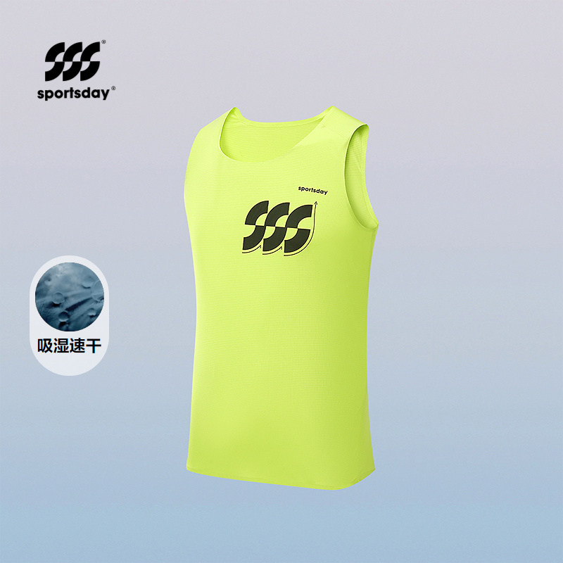 跑步运动休闲背心2025春夏新吸湿速干无袖T恤男