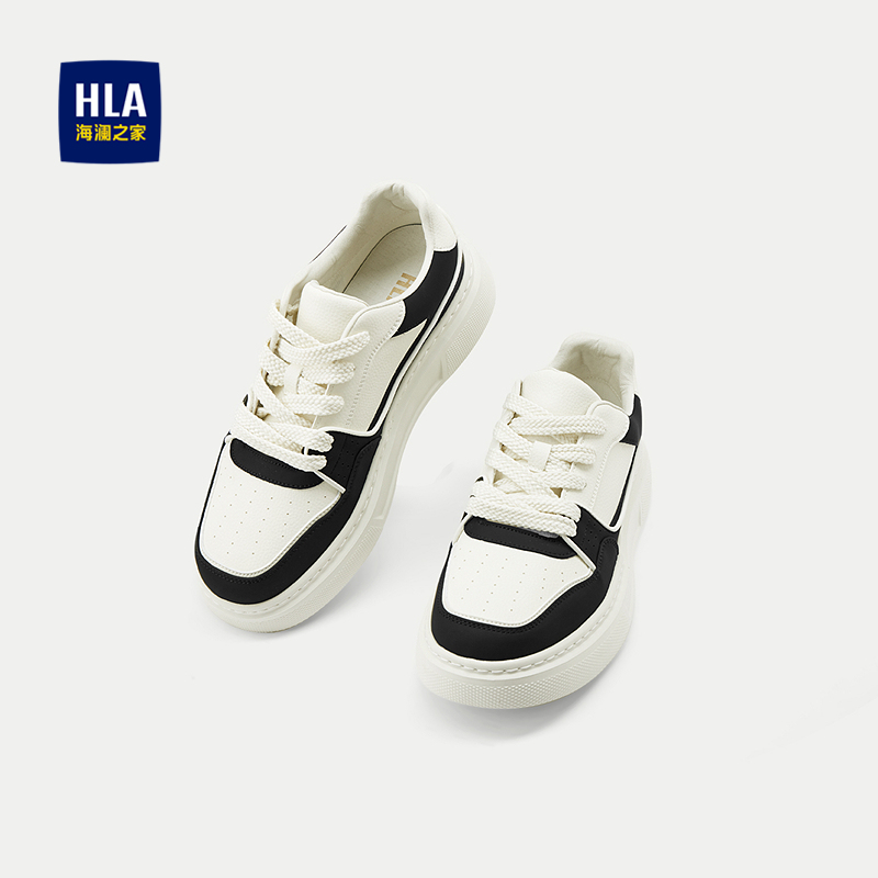 海澜之家抽绳系带运动风休闲鞋男