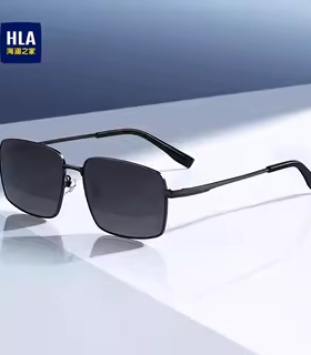 HLA/海澜之家高级感墨镜男款偏光镜飞行员太阳镜开车专用防紫外线