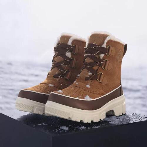 Sorel TIVOLI 24新款冰熊防水女靴微绒保暖防滑雪地靴滑雪鞋短靴