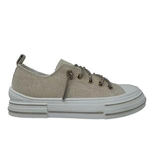 代购EASTLAND女士帆布鞋柔软鞋垫舒适轻便透气系带无系带