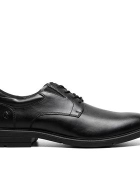 代购NUNN BUSH男士正装鞋舒适脚床支撑鞋底防滑鞋底透气黑色圆头