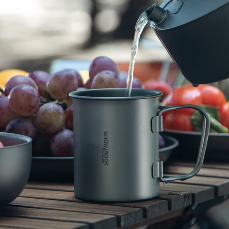 SNOW ROCK 纯钛水杯户野营露营折叠杯便携折叠水杯纯钛马克杯,户外/登山/野营/旅行用品,水杯,淘宝优惠券,粉丝福利购,淘宝优惠卷