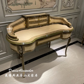 戴维斯亚历山大法式 梳妆台别墅古典化妆桌桃花芯实木公主房收纳桌