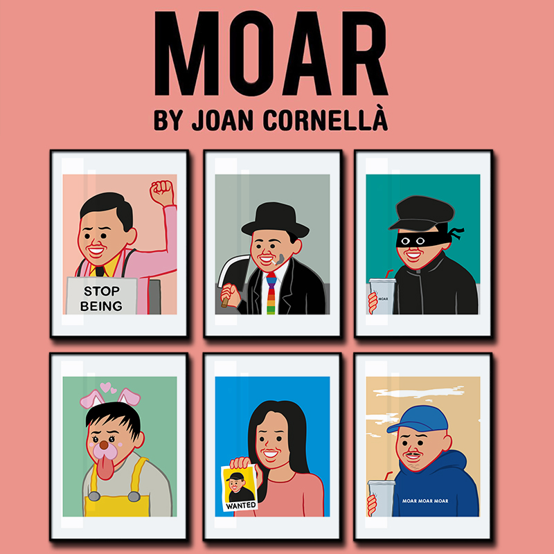 Joan Cornella MOAR 潮流艺术版画客厅铝合金工业风装饰画