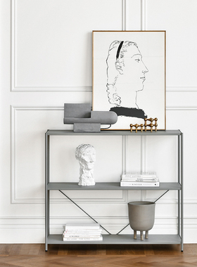 JOLOR进口现代北欧简约莫兰迪色组合展架铁艺置物架