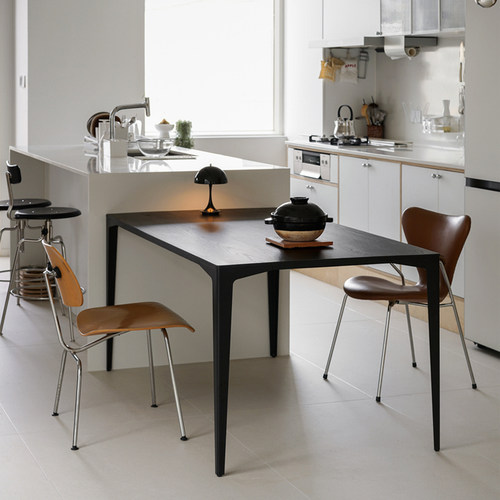 jolor现代长方形白蜡木实木餐桌