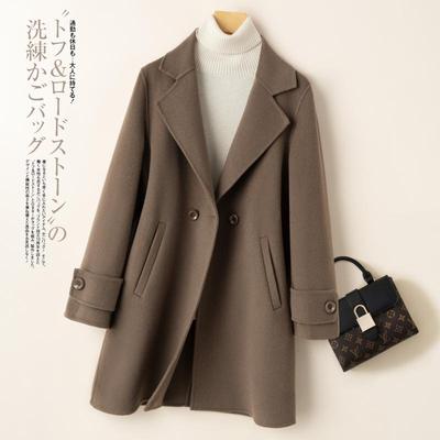 羊毛中长款气质显瘦毛呢外套