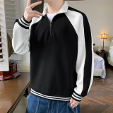 秋季男士上衣宽松套头潮流运动休闲卫衣XZ302B-1-W55128P41，男装卫衣，星座302B-1