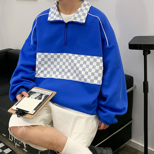 64%棉港风卫衣潮ins新款早秋宽松慵懒风长袖上衣XZ304B-W22350P60图片