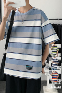 夏季·港风短袖男士宽松百搭ins潮牌休闲T恤XZ304B-T3096-P21图片