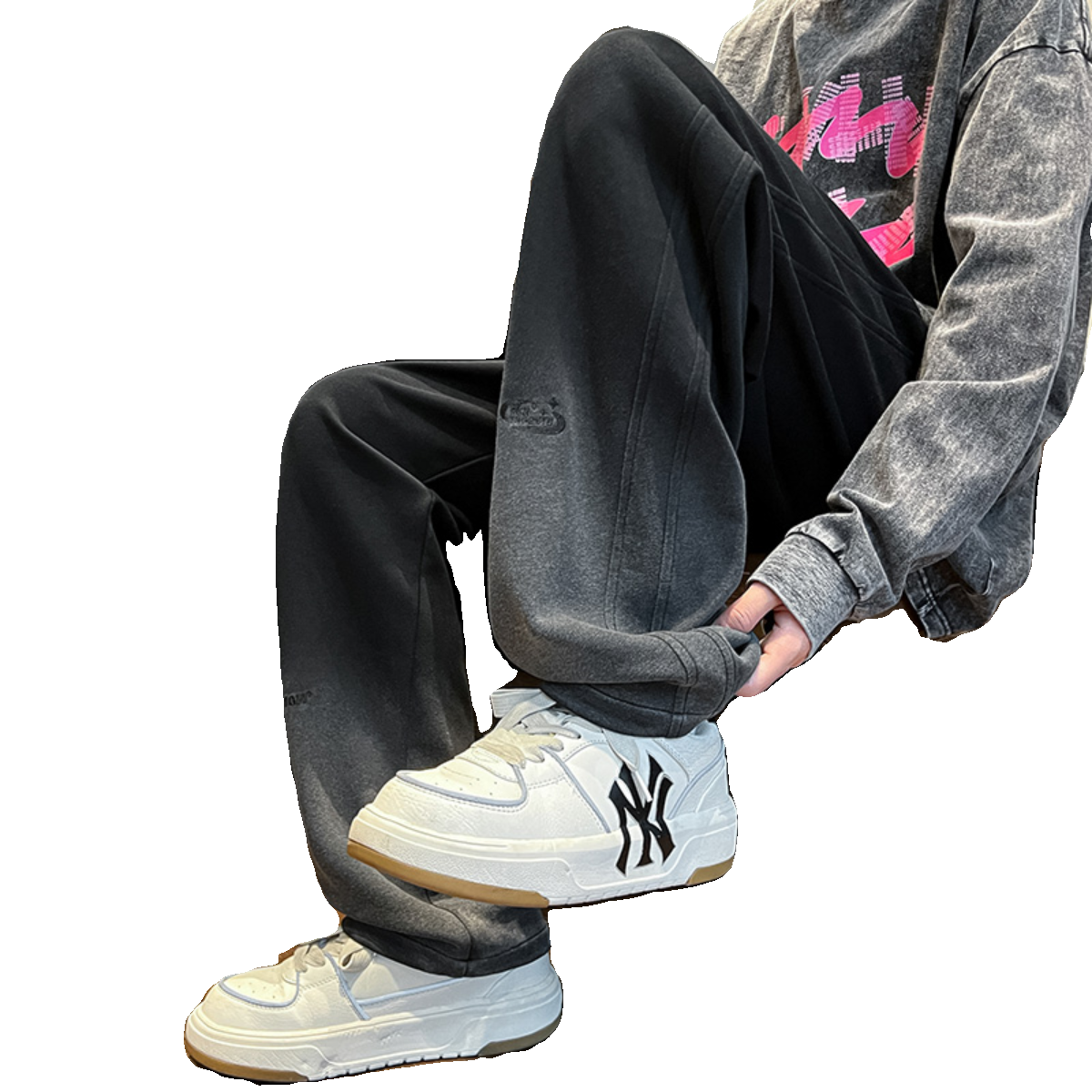 秋冬款男士加厚潮流水洗时尚舒适XZ302B-1-K23310P55,男装休闲裤,星座302B-1
