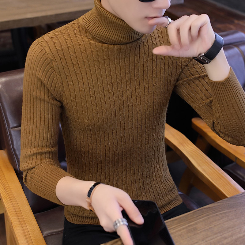 冬季基础打底长年有货多色高领休闲毛衣针织衫A222-M012P30,男装针织衫/毛衣,星座302B-1
