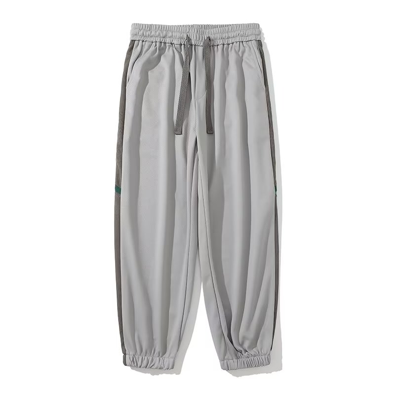 日系复古工装宽松ins潮牌百搭阔腿抽绳哈伦休闲裤XZ304B-K338P45,男装休闲裤,星座302B-1