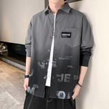 秋季新款ins酒店风韩系衬衣宽松潮流休闲衬衫XZ304B-CS2027-P45，男装衬衫，星座302B-1