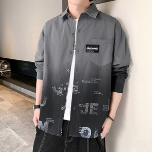 秋季新款ins酒店风韩系衬衣宽松潮流休闲衬衫XZ304B-CS2027-P45图片