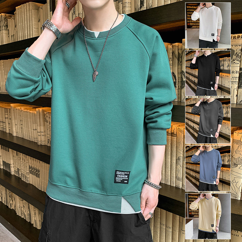 秋季新款男纯色休闲运动套头卫衣XZ304B-W5516P30图片