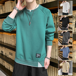 秋季新款男纯色休闲运动套头卫衣XZ304B-W5516P30图片