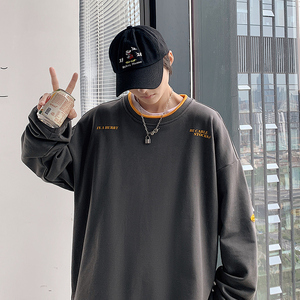 秋季新款港风宽松学生INS印花休闲卫衣XZ304B-W5577P30图片
