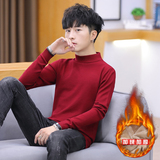 冬季简约加绒保暖半高领打底毛衣针织衫A222-JR021P35，男装针织衫/毛衣，星座302B-1