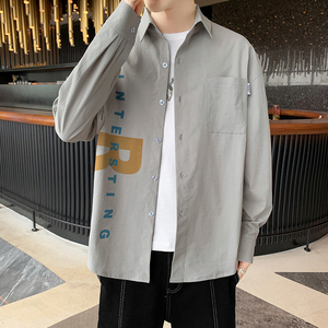 秋季新款ins酒店风韩系衬衣宽松潮流休闲衬衫XZ304B-CS2007-P45图片