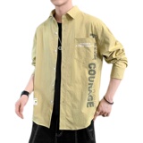 秋季新款ins酒店风韩系衬衣宽松潮流休闲衬衫XZ304B-CS2004-P43，男装衬衫，星座302B-1