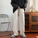 加绒加厚雪尼尔休闲裤男宽松运动重磅休闲卫裤XZ304B-K318P45，男装休闲裤，星座302B-1