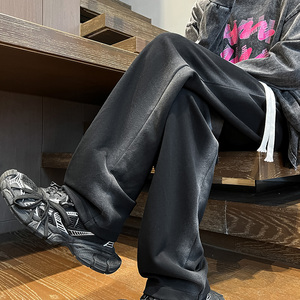 冬季男士加厚潮流宽松水洗卫裤运动休闲裤XZ302B-1-K23312P55图片