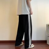 男士秋季ins潮牌美式高街运动大码宽松直筒休闲裤XZ304B-K107P38，男装休闲裤，星座302B-1