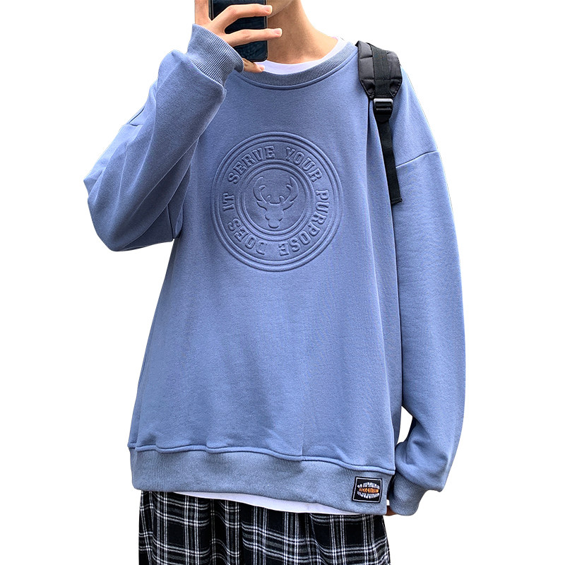 秋季新款港风宽松潮时尚休闲卫衣XZ304B-W5510P30,男装卫衣,星座302B-1