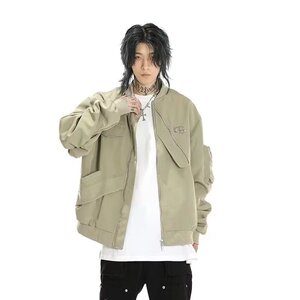 秋季男士工装宽松潮流休闲外套夹克XZ302B-1-JK6670P60图片