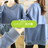 秋季新款中性潮流印花宽松圆领时尚休闲卫衣XZ304B-W5510P30，女装卫衣/绒衫，星座302B-1