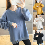 秋季新款中性潮流印花宽松圆领时尚休闲卫衣XZ304B-W5510P30，女装卫衣/绒衫，星座302B-1