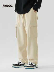工装宽松潮流春季新款时尚潮流百搭宽松直筒休闲裤XZ304B-K608P42图片