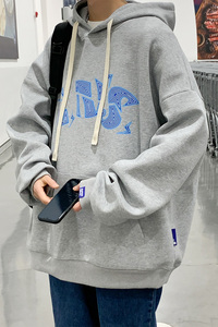 64%棉港风卫衣潮ins新款早秋宽松慵懒风长袖上衣XZ304B-W22359P65图片