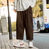 日系潮牌大码直筒工装宽松简约春秋复古潮流休闲裤XZ304-K28P55，男装休闲裤，星座302B-1