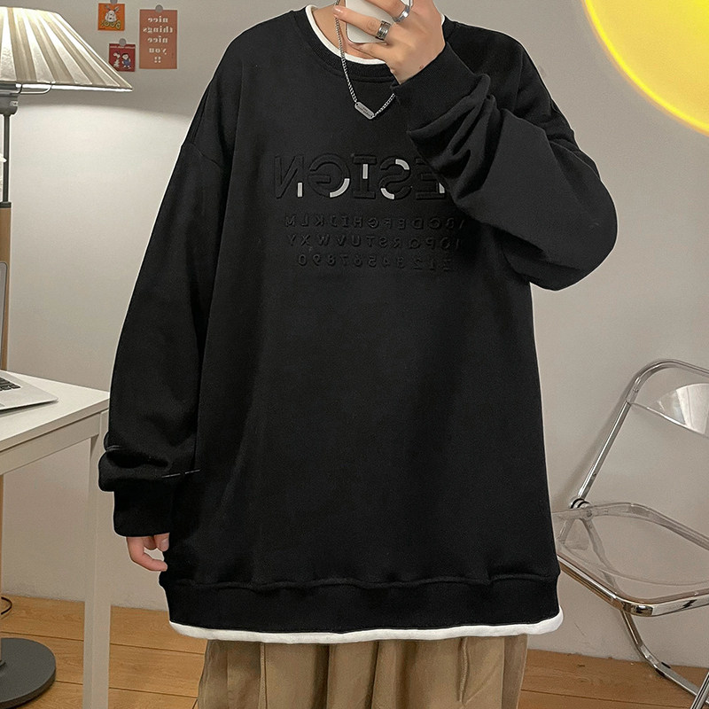 2024新款春秋卫衣长袖圆领休闲卫衣XZ304B-W5569P34,男装卫衣,星座302B-1