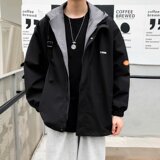 男士休闲春秋季韩版潮流棒球服工装夹克情侣XZ302B-1-JK618P50，男装夹克，星座302B-1