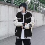 2024年新款春秋季夹克男士棒球服潮牌字母刺绣XZ302B-1-JK676P65，男装夹克，星座302B-1