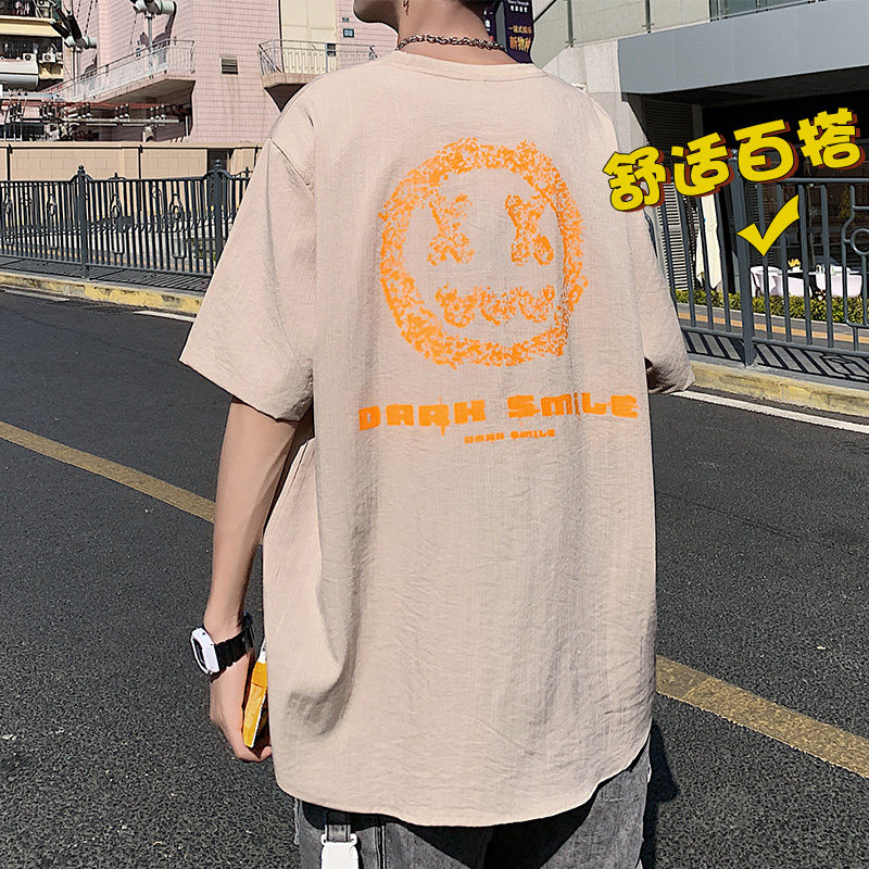 夏季新款冰丝短袖T恤男士休闲宽松短袖男个性T恤XZ304B-T3103P32图片