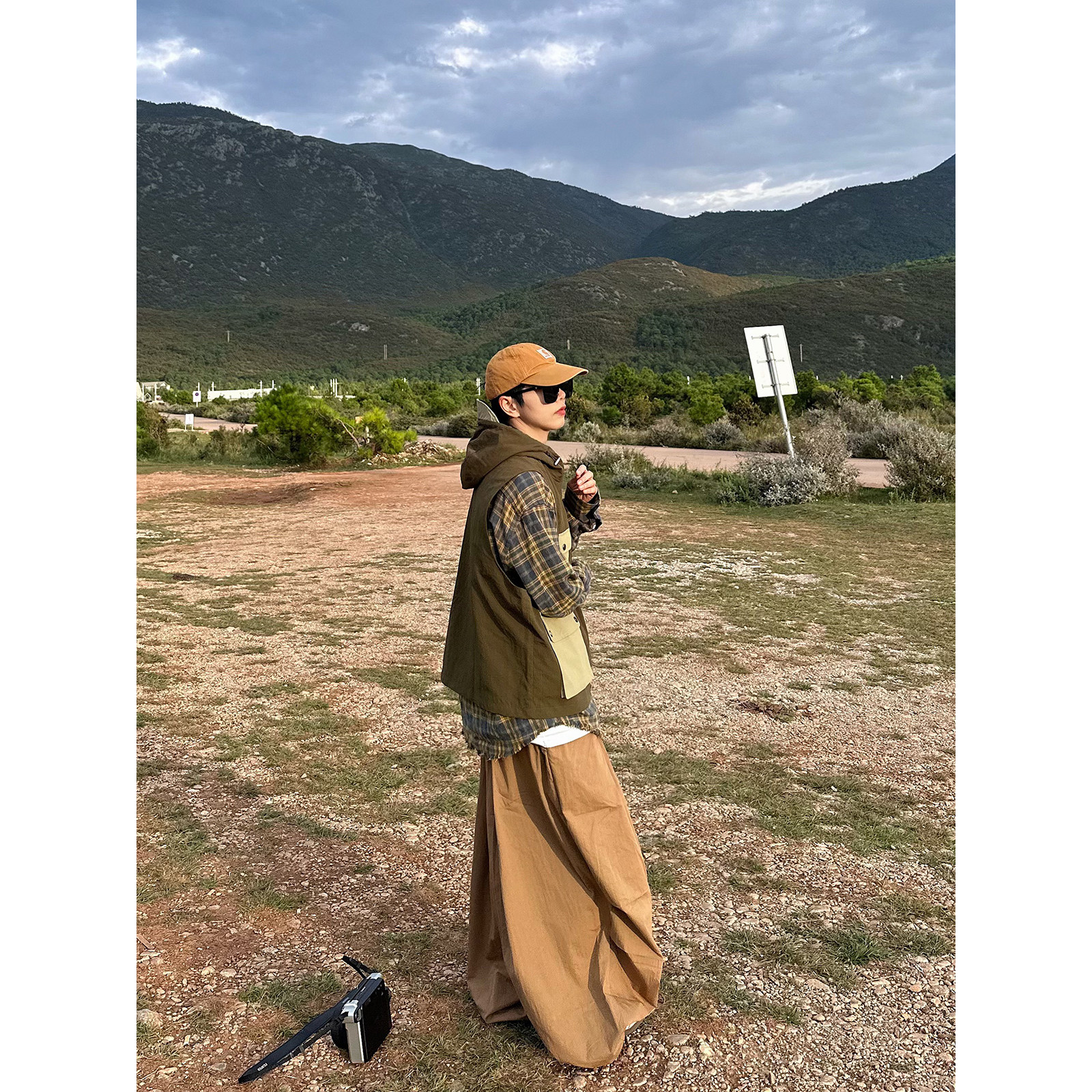 XBRO日系复古廓形灯笼裤百搭男女阔腿韩国街舞宽松辣妹慵懒休闲裤