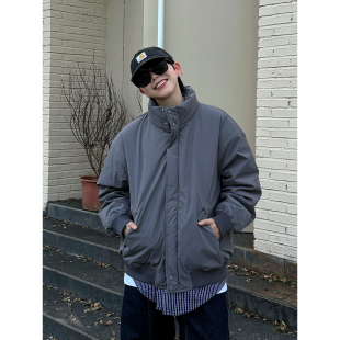 XBRO日系复古24年冬季加厚保暖90白鸭绒羽绒服立领工装外套男女bf