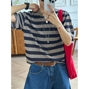 T恤通勤150g薄款 XBRO美式 休闲男女夏季 海魂短袖 凉感百搭五分袖